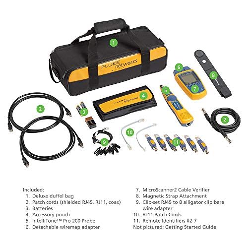 Fluke Networks MS2-KIT MicroScanner2 Copper Cable Verifier Kit, Troubleshoots - Image 4