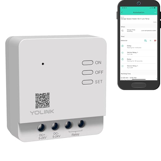 YoLink Relay, Smart Switch, YoLink 1/4 Mile Super Long Range Smart Relay by YoLink