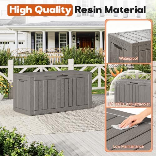 Outdoor Storage Deck Boxes Waterproof, Waterproof and UV Resistant Outdoor - Image 3