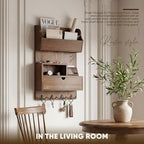 Rebee Vision Pine Wood Key Holder Wall Mount - Image 5