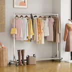 Simple Trending Industrial Grade Z Base 70inches Extra Long Clothes Garment Rack - Image 4
