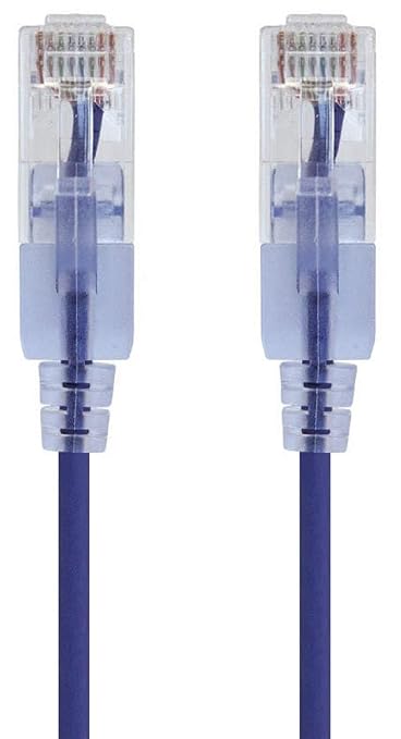 Monoprice - 116323 SlimRun Cat6A Ethernet Patch Cable - Snagless RJ45 UTP Pure by Monoprice