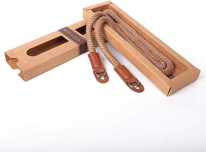 DOROM Vintage Handmade Cotton Leather Rope Camera Neck Strap - Image 5
