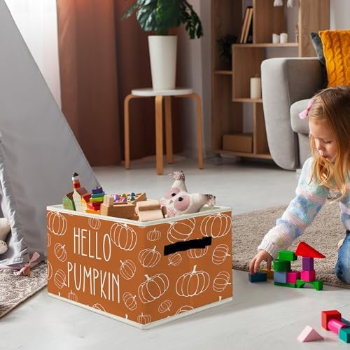 Hello Fall Pumpkin Storage Bins & Boxes - Image 2