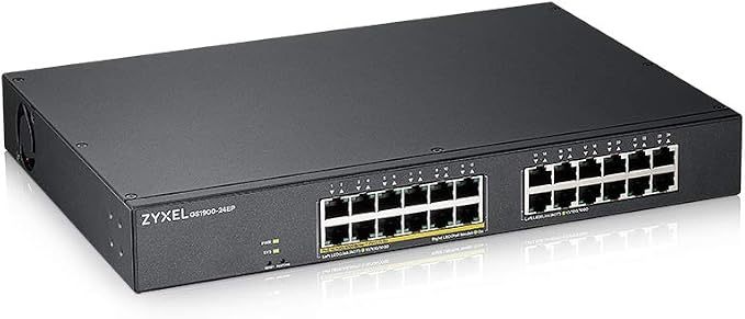 Zyxel 24 Port PoE Switch | Smart Managed | Gigabit Network Ethernet Switch | by ZYXELNETWORKS