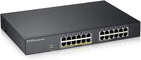 Zyxel 24 Port PoE Switch | Smart Managed | Gigabit Network Ethernet Switch | by ZYXELNETWORKS