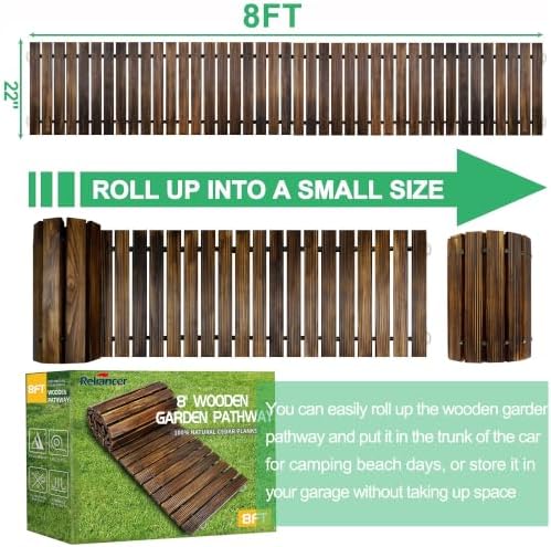 RELIANCER 8' Wooden Garden Pathway - Image 2