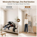 Floor to Ceiling Clothes Drying Rack, Adjustable Tension Pole Laundry Rack - Image 5