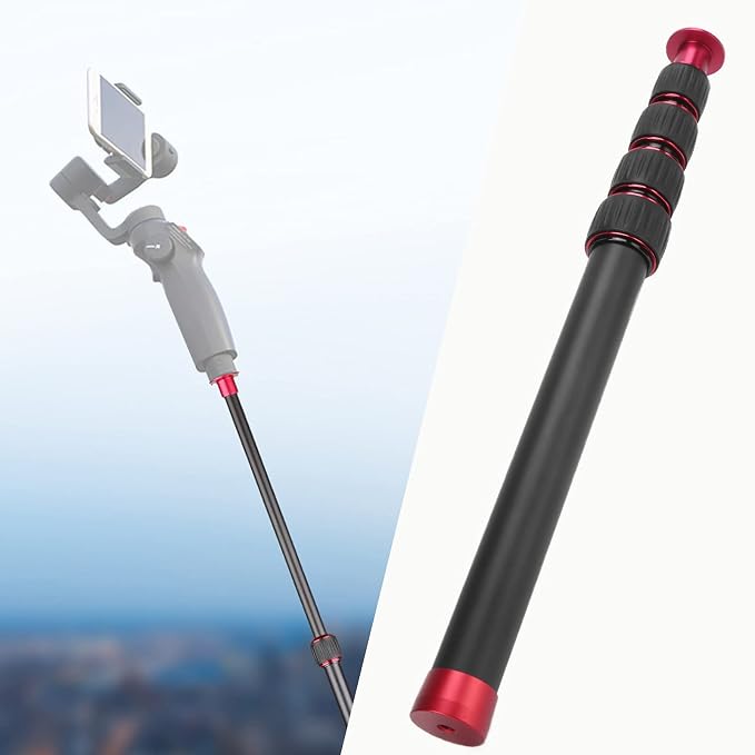 LR-255 Camera Monopod, 13.2-42.5in Extension Pole, 5 Section Aluminium Alloy - Image 7