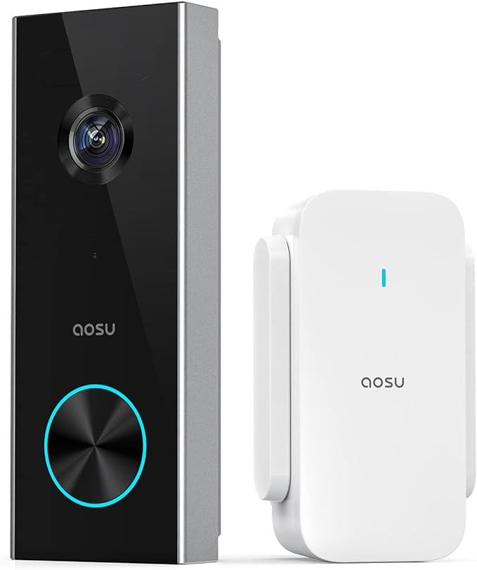 aosu Wireless Doorbell Camera, Battery-Powered Video Doorbell by AOSUSecurityOffical