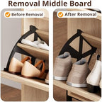 IRONCK Rattan Shoe Cabinet Storage - Image 6