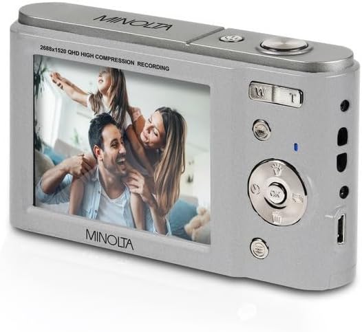 Minolta MND20 44MP Digital Camera – 2.7K Ultra HD Video, 16X Digital Zoom - Image 4