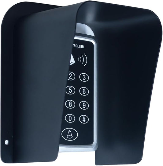 Doorbell Rain Cover Black Metal Cold Rolled Steel Shell Protector by dgyezhao
