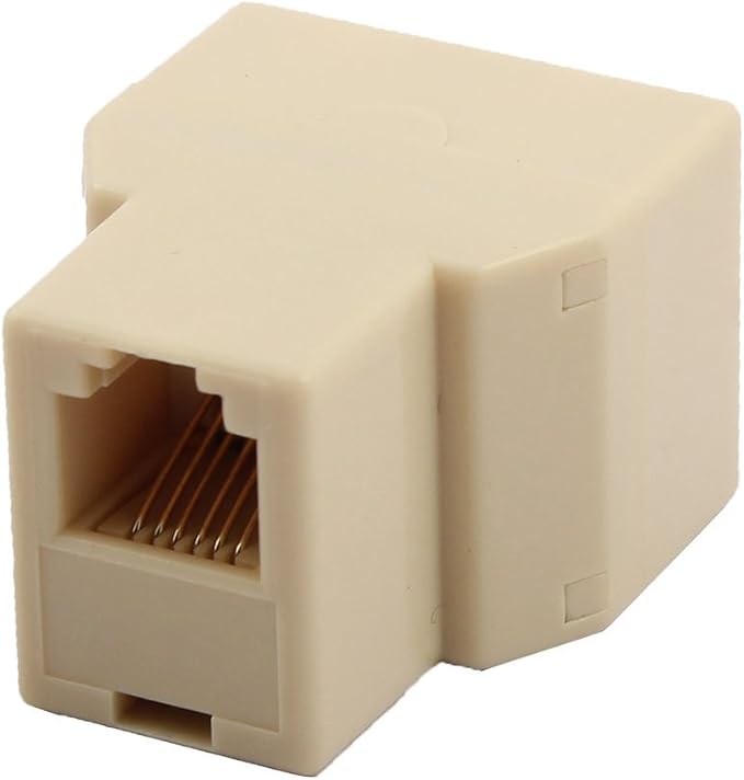uxcell® Home RJ12 6P6C 1 Female to 2 Female Port Telephone Wire Cable Connector by uxcell