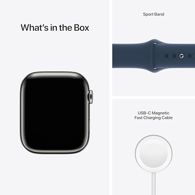 Apple Watch Series 7 Graphite Stainless Steel Case - Image 6