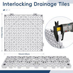Interlocking Drainage Tiles 12PCS Modular Interlocking Cushion 12" x 12" - Image 2