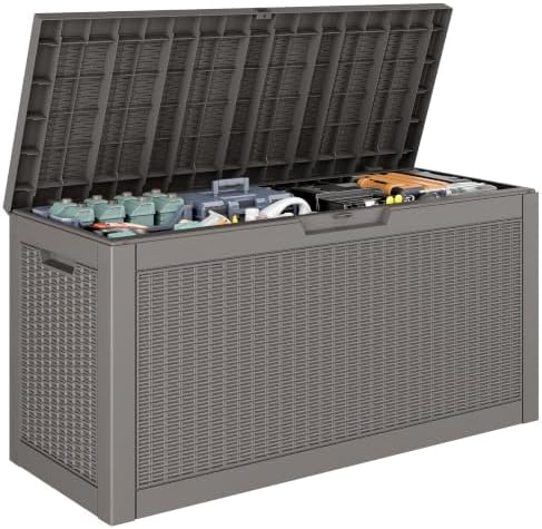 KAMABOKO Outdoor Storage Box, 75 Gallon Deck Box Outdoor Waterproof by KAMABOKO