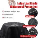 Grill Cover, 48 inch Heavy Duty BBQ Gas Grill Cover - Image 5
