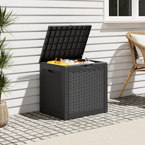 Outdoor Storage Box, Resin Deck Boxes Indoor and outdoor, Waterproof Storage - Image 5