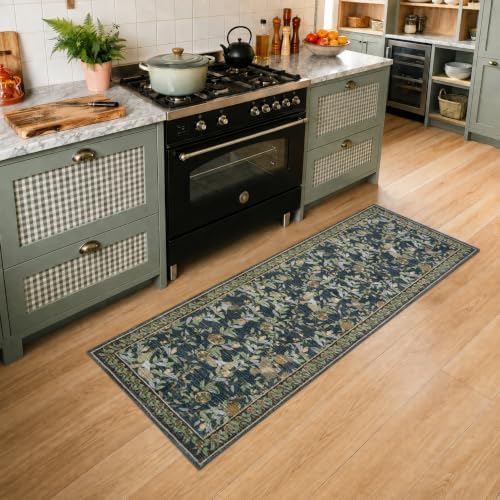 jinchan 2x5 Runner Rug Floral Vintage Washable Area Rug by JINCHAN