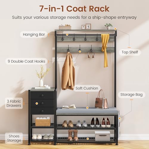 Itaar Coat Rack, Hall Tree - Image 3