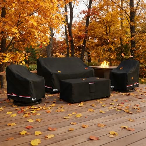 Bitubi Outdoor Waterproof Patio Furniture Covers 4-Piece Set - Image 2