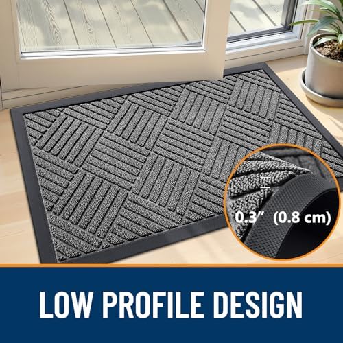 OLANLY Front Door Mat Outside Entrance 47x32, Waterproof Heavy-Duty Doormat - Image 5