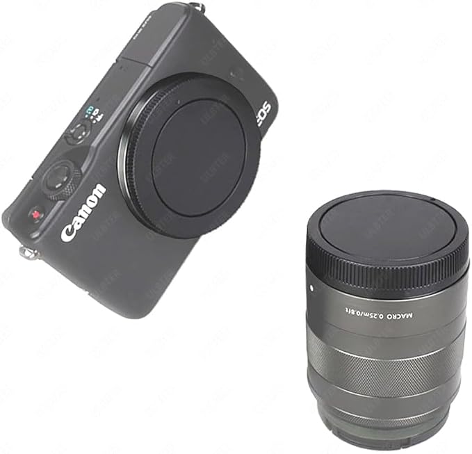 Body Cap & Rear Lens Cover for Canon EOS M50 Mark II M200 M100 M50 M6 Mark II - Image 3