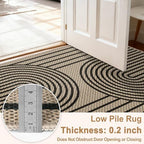 Faux Jute Area Rug, Dining Room, Home Decor - Image 3
