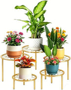 5 Pack Metal Plant Stands, Plant Shelf, Plant Holders by mekpiwu
