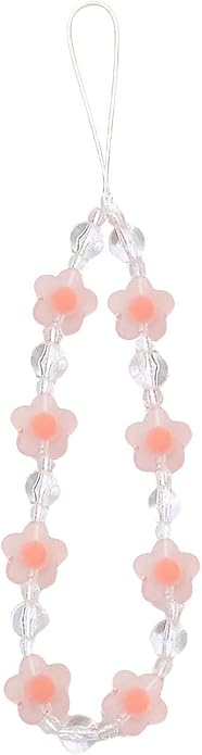 Beaded Phone Charm Lanyard Strap Girly Style Fixed Beads Pearl Lanyards by Staqlo