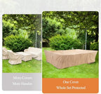 WJ-X3 Large Rectangular Outdoor Table Cover, Waterproof - Image 4