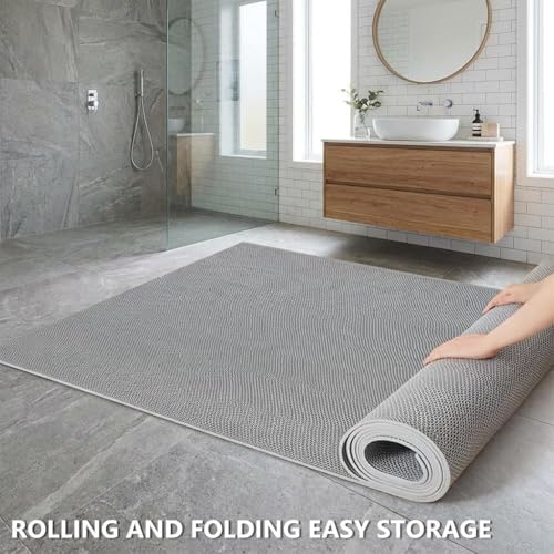 Thick PVC Drainage Floor Mat 4x98FT, Non Slip Flooring Mats Swimming Pool - Image 6