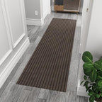 Ottomanson 2x8 Runner Rug, Non-Slip Dirt Trapper Indoor Outdoor Door Mat by Ottomanson