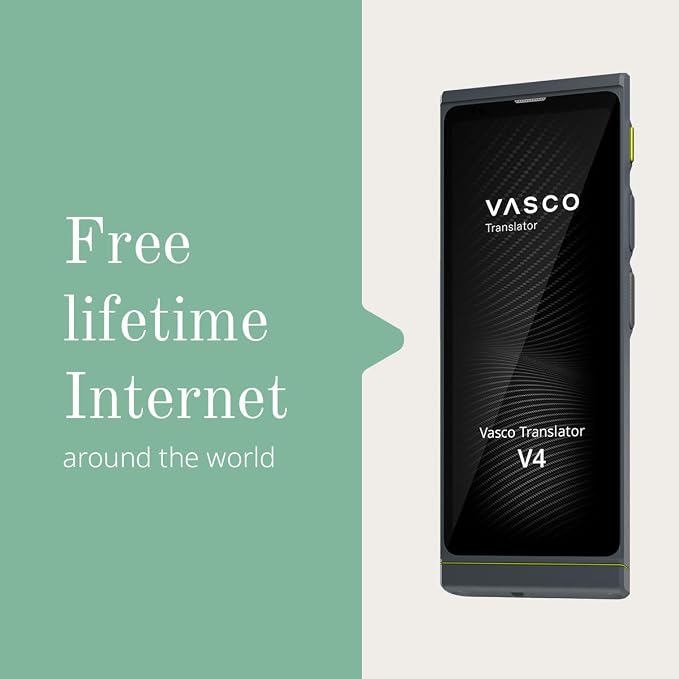 Vasco V4 Language Translator Device | 112 Languages | Free Lifetime Internet in - Image 4