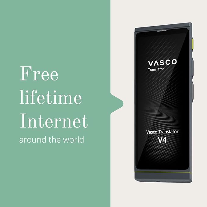 Vasco V4 Language Translator Device | 112 Languages | Free Lifetime Internet in - Image 4