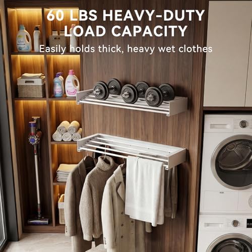 Clothes Drying Rack Wall Mounted - Image 3