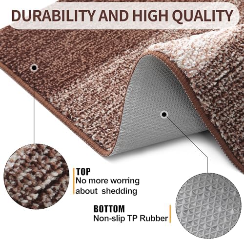 Kitinjoy Indoor Outdoor Door Mat, 48x30 Non-Slip Dirt Trapper Doormats - Image 3
