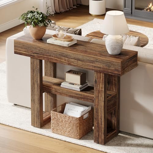 Tribesigns 41.34" Farmhouse Console Table, Sofa Table Behind The Couch - Image 3