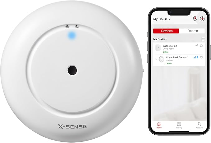 X-Sense Wi-Fi Water Sensor, Accessory by X-Sense