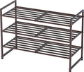 Simple Houseware 3-Tier Stackable Metal Panel Shoe Rack by SimpleHouseware