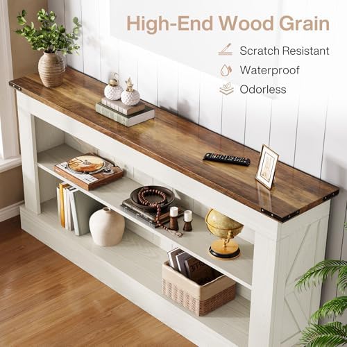 Tribesigns 63" Console Table, 3-Tier Entryway Table - Image 4