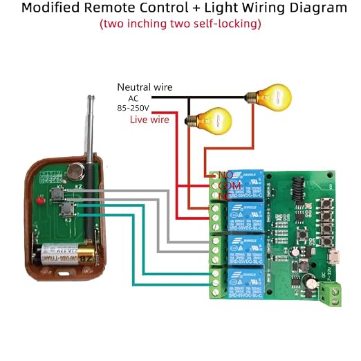 4CH 12V Smart Wireless RF Remote Control Dry Contact Relay Switch - Image 6