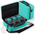 Proijeut Card Deck Box with Portable Case, 6 Pack Clear Commander Deck Box with by PROijeut