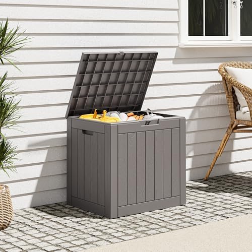 Outdoor Storage Box, Resin Deck Boxes Indoor and outdoor, Waterproof Storage by NBYSGO