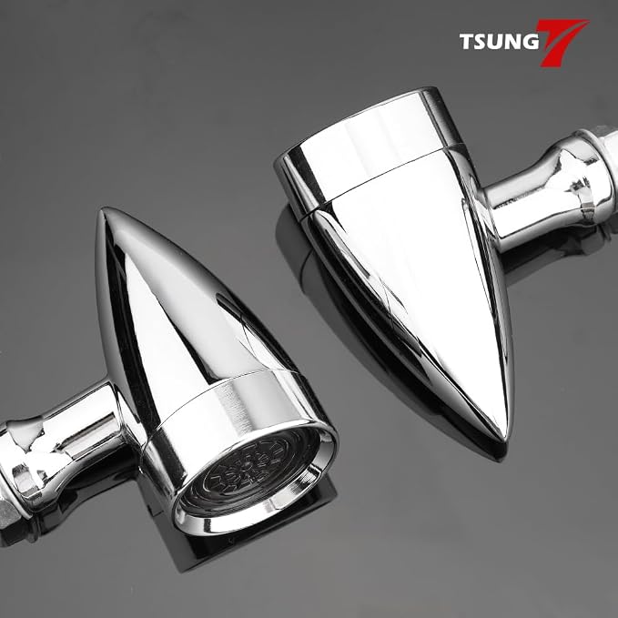 TSUNG Universal Motorcycle LED Turn Signals Lights Small Bullet Front Rear - Image 7