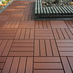 Plastic Interlocking Deck Tiles, 44 Pack Patio Deck Tiles, Patio Floor Decking - Image 6