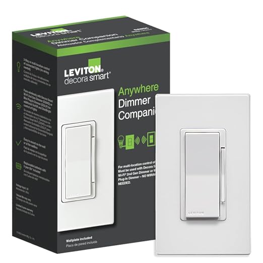 Leviton Decora Smart Dimmer Anywhere Companion, Add Wire-Free 3-Way/4-Way/5-Way by Leviton