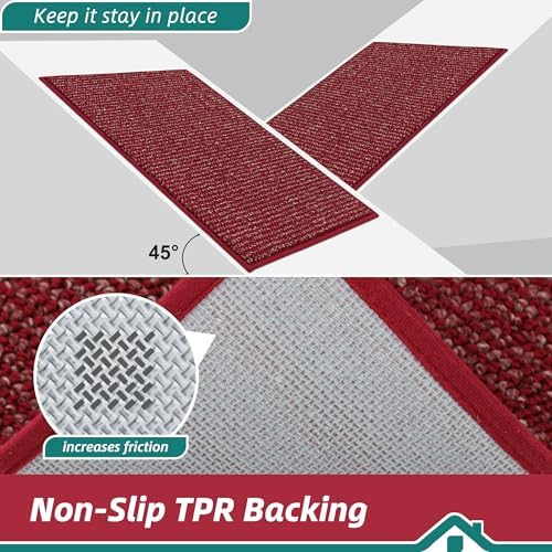 BEQHAUSE Dirt Trapper Door Mat 20" x 48", Non-Slip Washable Doormats - Image 6