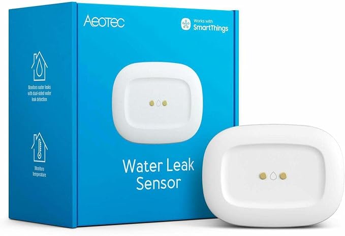 Aeotec SmartThings SmartThings Water Leak Sensor, Battery Powered, Smart Home - Image 3